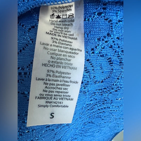 Beautiful blue laced shirley kimono by Lularoe NWOT - Picture 4 of 4